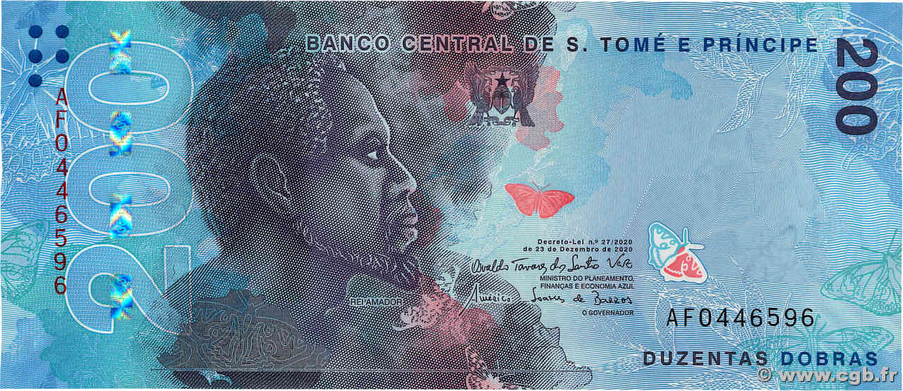 200 Dobras SAO TOME E PRINCIPE  2020 P.81 FDC