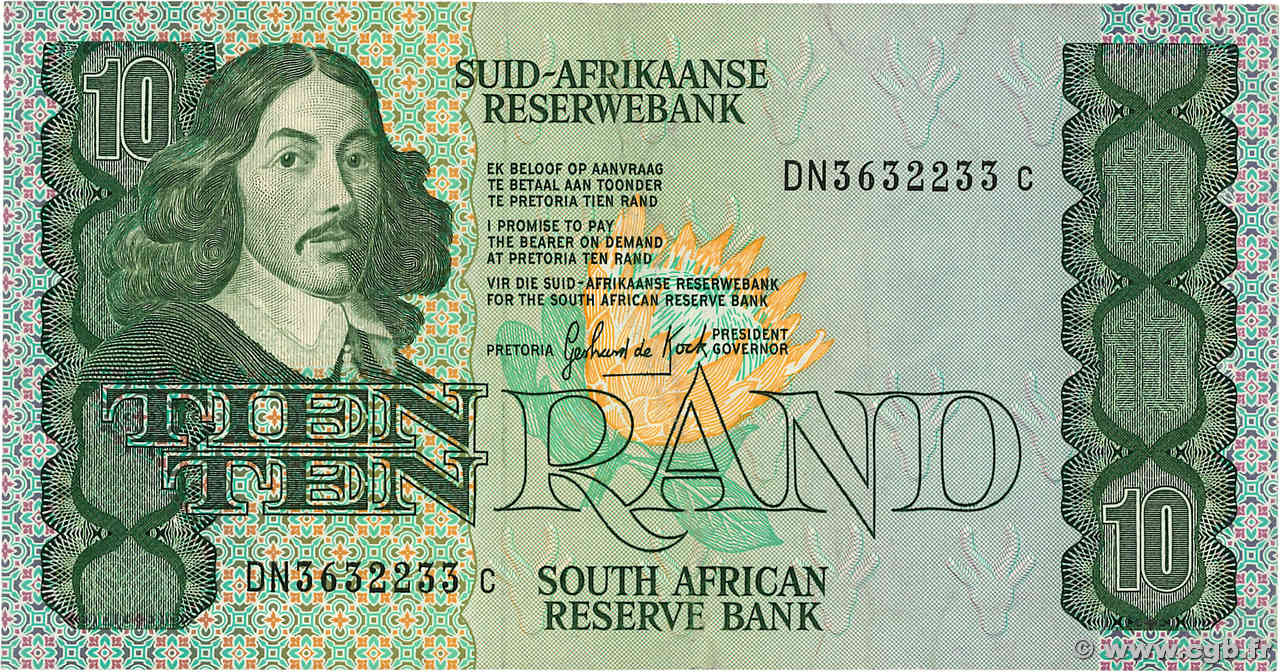 10 Rand AFRIQUE DU SUD  1985 P.120d TTB