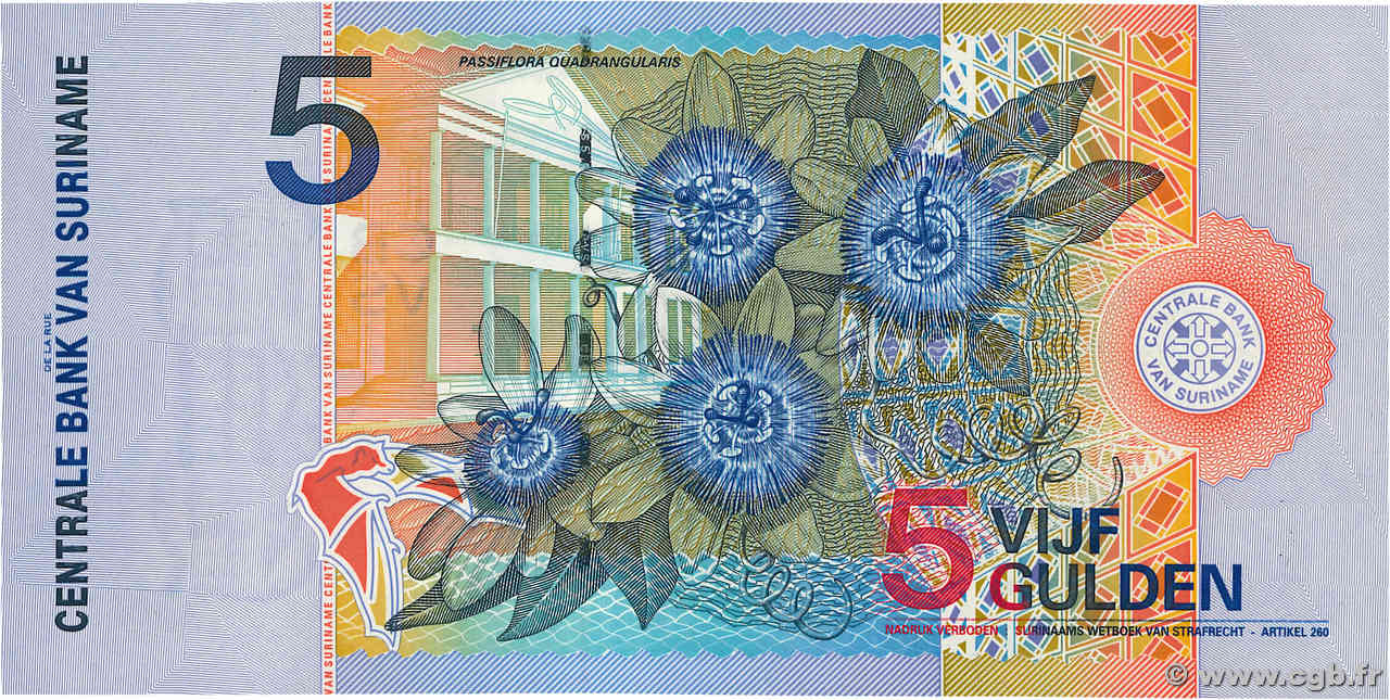 5 Gulden SURINAM  2000 P.146 ST