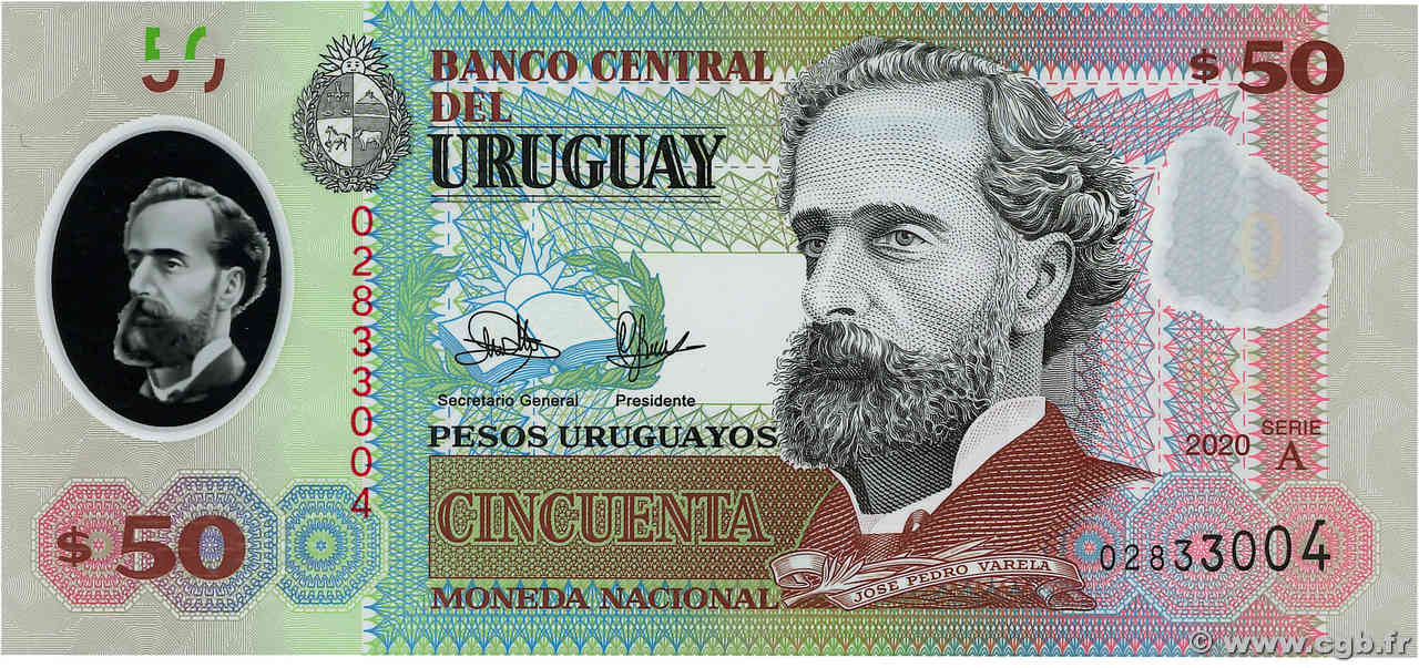 50 Pesos Uruguayos URUGUAY  2020 P.102 NEUF