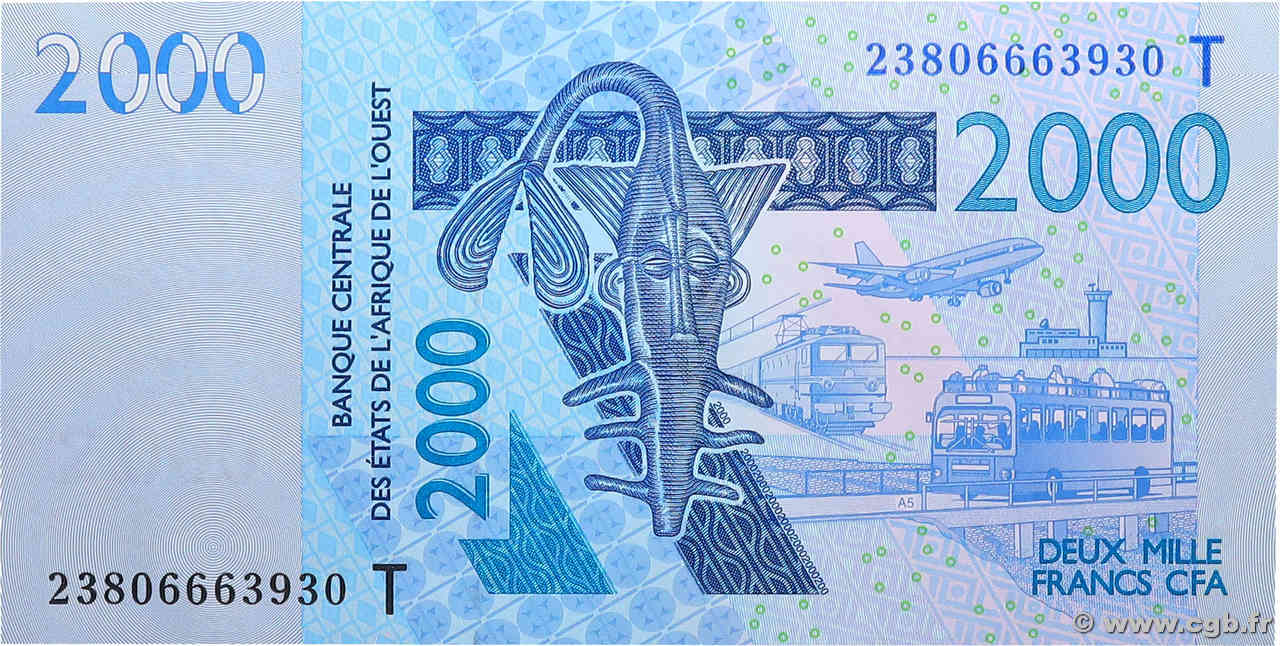 2000 Francs STATI AMERICANI AFRICANI  2023 P.816T FDC