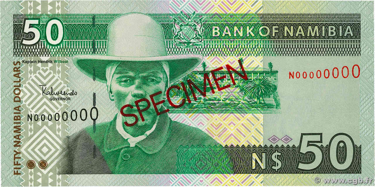 50 Namibia Dollars Spécimen NAMIBIA  2003 P.08s ST