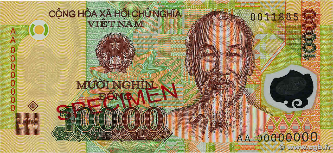 10000 Dong Spécimen VIETNAM  2006 P.119s ST