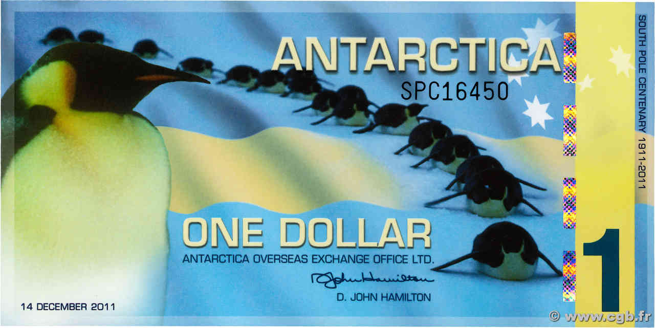 1 Dollar ANTARTIDE  2011  FDC