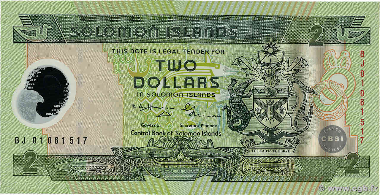 2 Dollars Commémoratif SOLOMON-INSELN  2001 P.23 ST