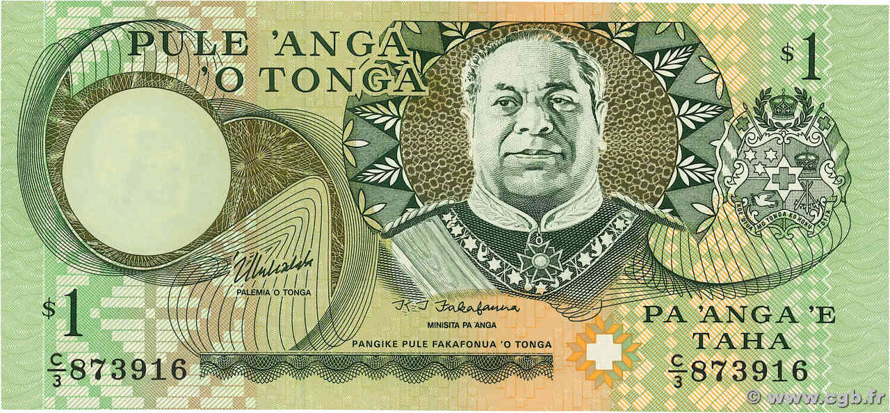 1 Pa anga TONGA  1982 P.31c ST