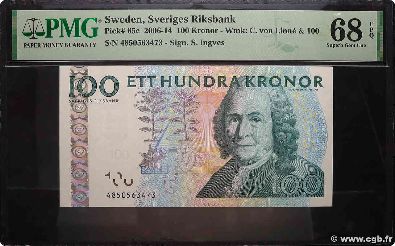 100 Kronor SWEDEN  2014 P.65c UNC