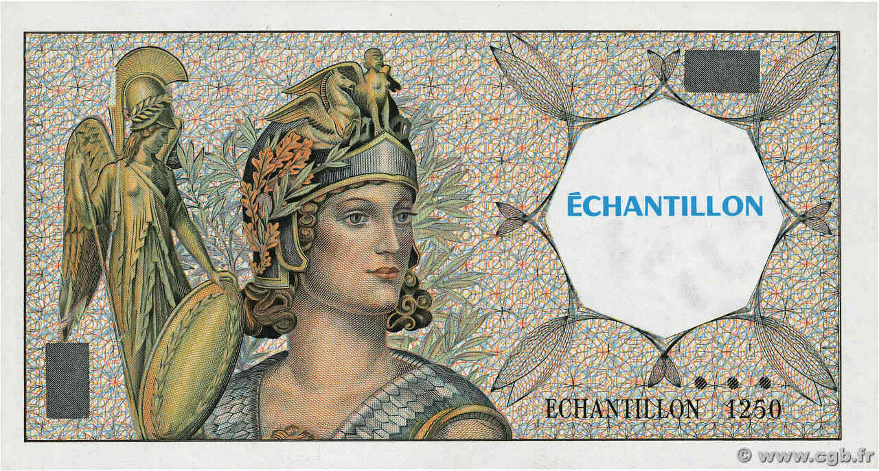 200 Francs MONTESQUIEU, type Athéna Échantillon FRANCE régionalisme et divers  1990 F.(70) pr.NEUF