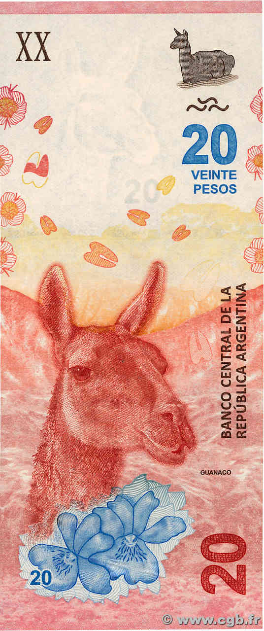 20 Pesos ARGENTINE  2017 P.361 NEUF