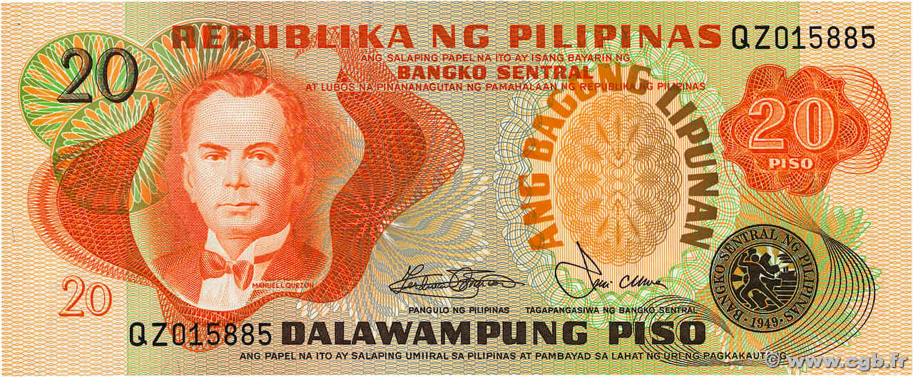 20 Piso PHILIPPINES  1978 P.162b NEUF
