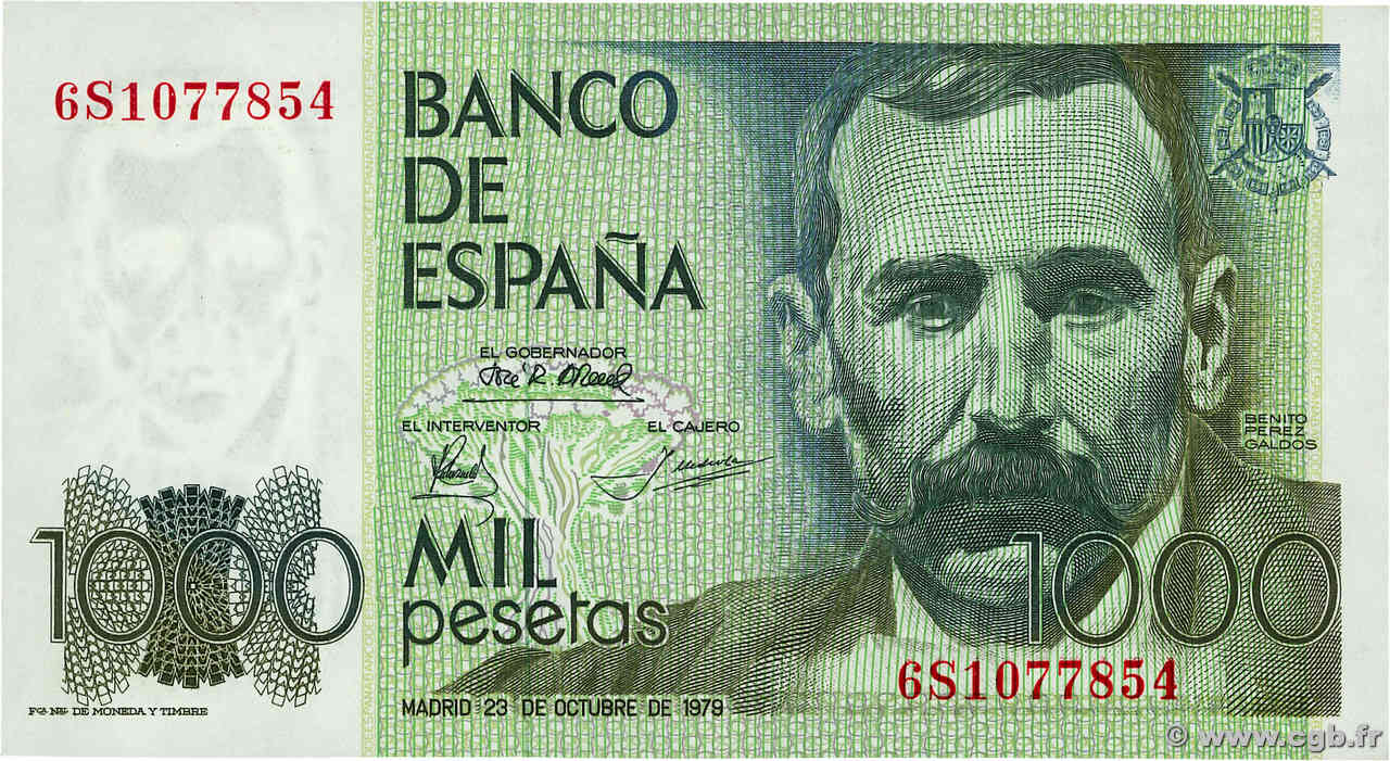 1000 Pesetas ESPAGNE  1979 P.158 NEUF