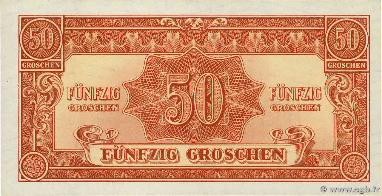 50 Groschen ÖSTERREICH  1944 P.102b fST