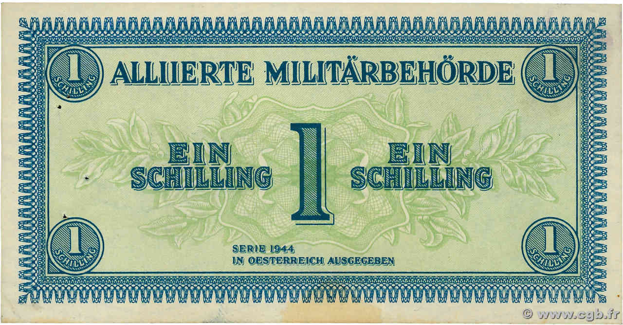 1 Schilling ÖSTERREICH  1944 P.103b fVZ