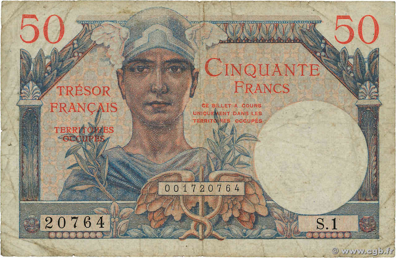 50 Francs TRÉSOR FRANÇAIS FRANCE  1947 VF.31.01 F