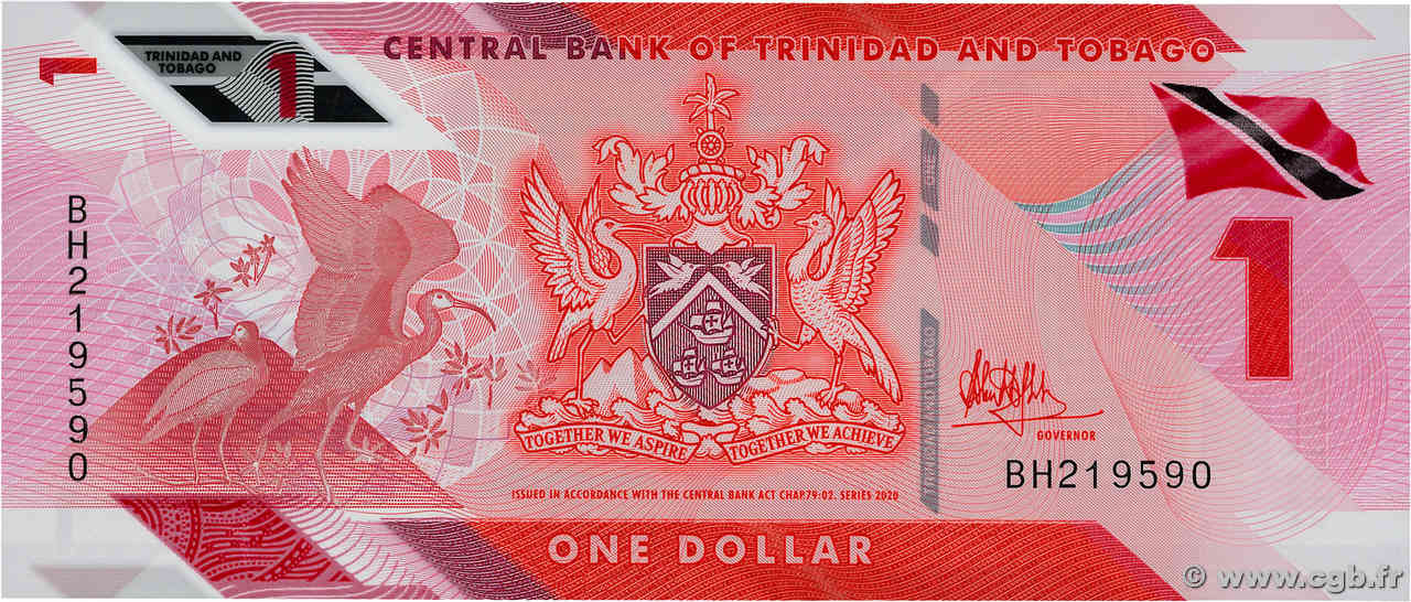 1 Dollar TRINIDAD et TOBAGO  2020 P.60 NEUF