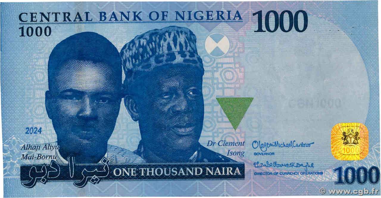 1000 Naira NIGERIA  2024 P.49 UNC