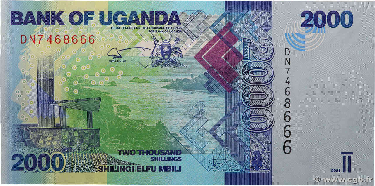 2000 Shillings OUGANDA  2021 P.50f NEUF