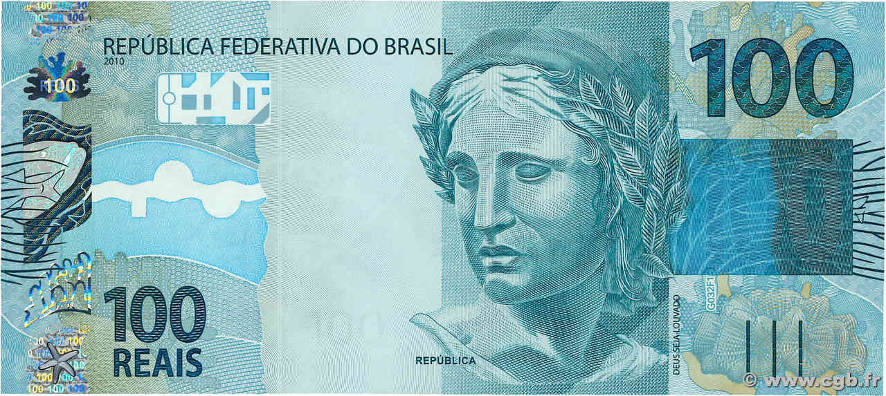 100 Reais BRÉSIL  2010 P.257f NEUF