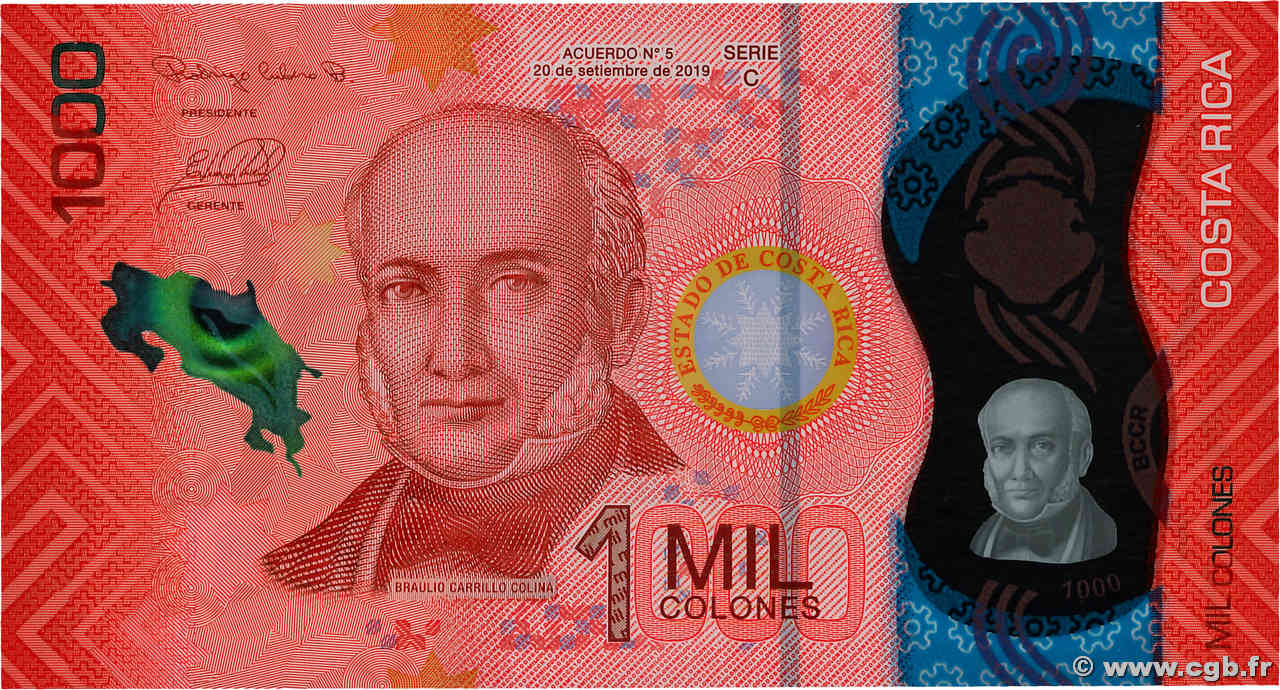 1000 Colones COSTA RICA  2019 P.280 ST