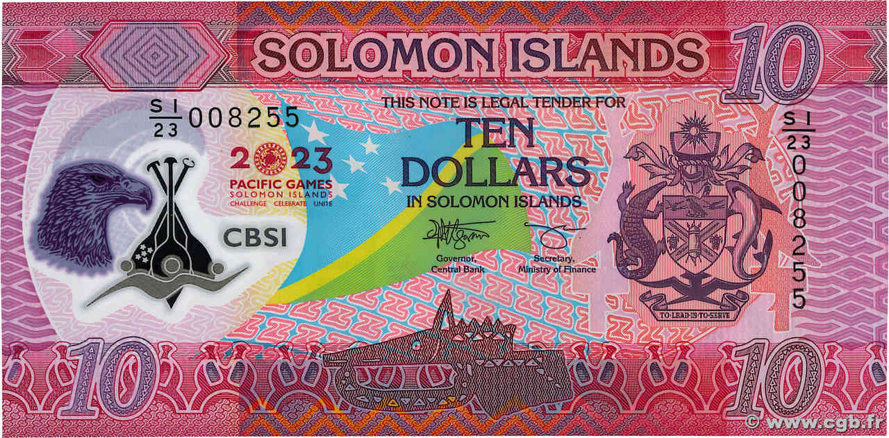 10 Dollars Commémoratif SOLOMON-INSELN  2023 P.39 ST