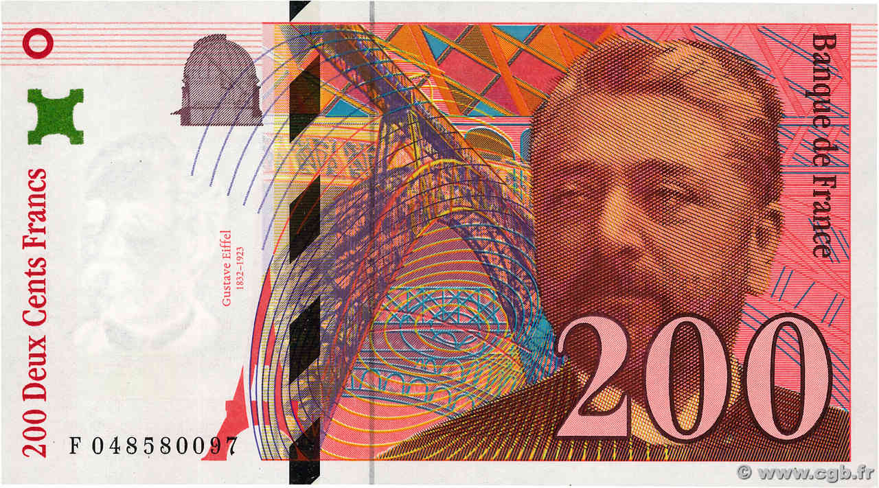 200 Francs EIFFEL FRANCE  1996 F.75.03b pr.NEUF