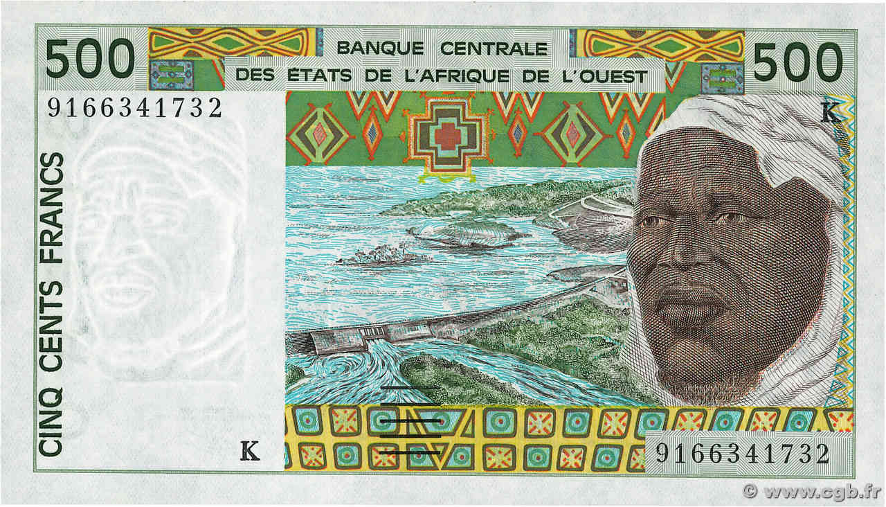 500 Francs ÉTATS DE L AFRIQUE DE L OUEST  1991 P.710Ka pr.NEUF