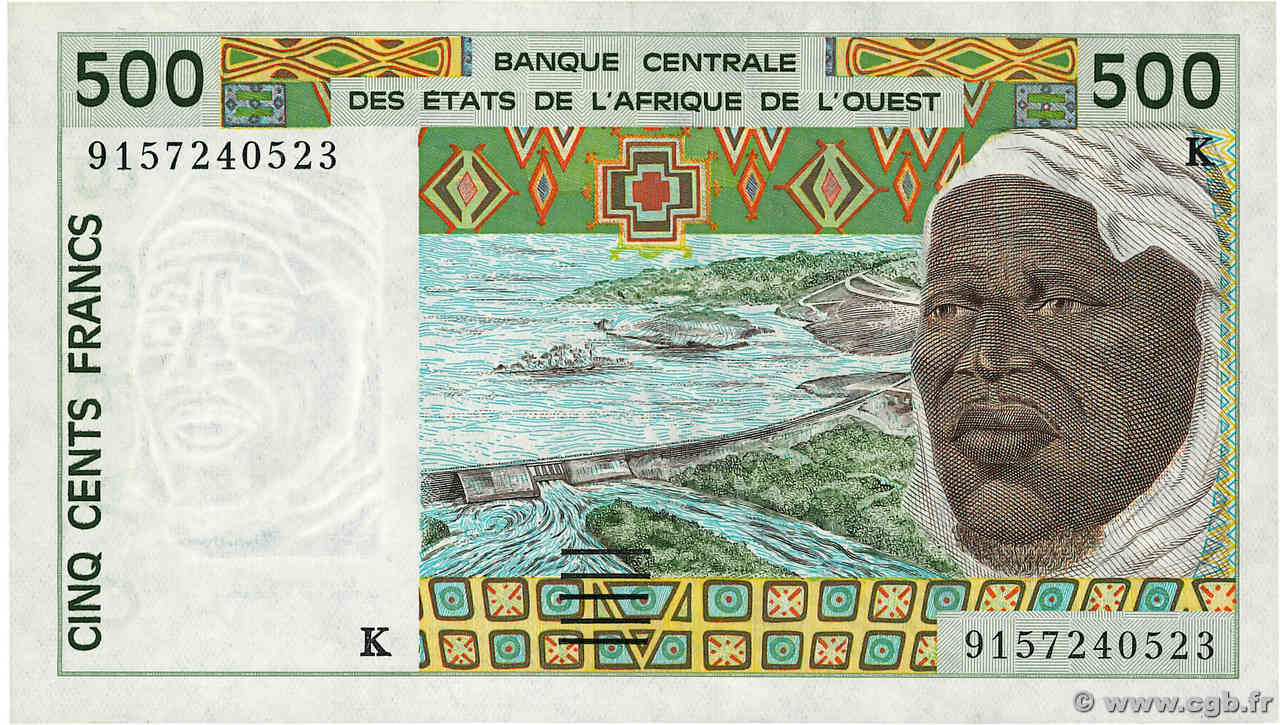 500 Francs ÉTATS DE L AFRIQUE DE L OUEST  1991 P.710K pr.SPL