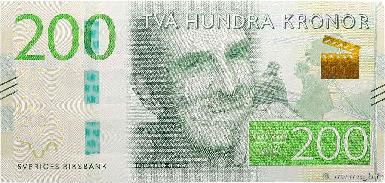 200 Kronor SUÈDE  2015 P.72 EBC+