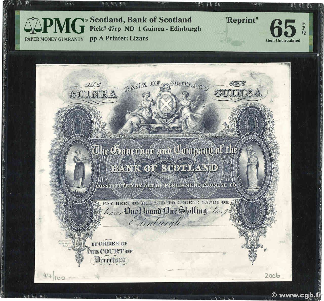 1 Guinea SCOTLAND  2006 P.(47) UNC