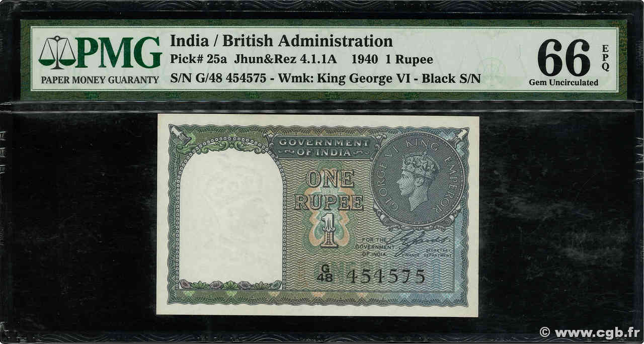 1 Rupee INDIA
  1940 P.025a FDC