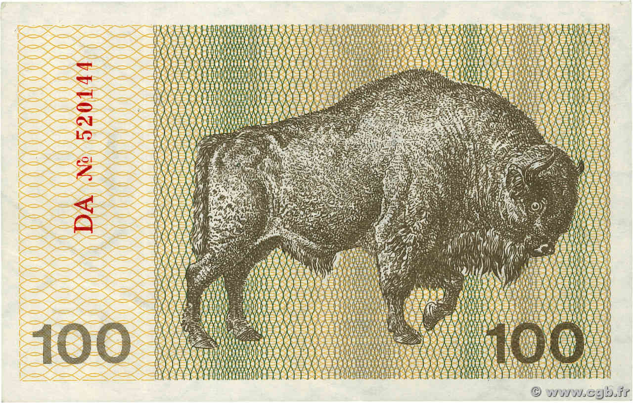 100 Talonas LITUANIA  1991 P.38b EBC+