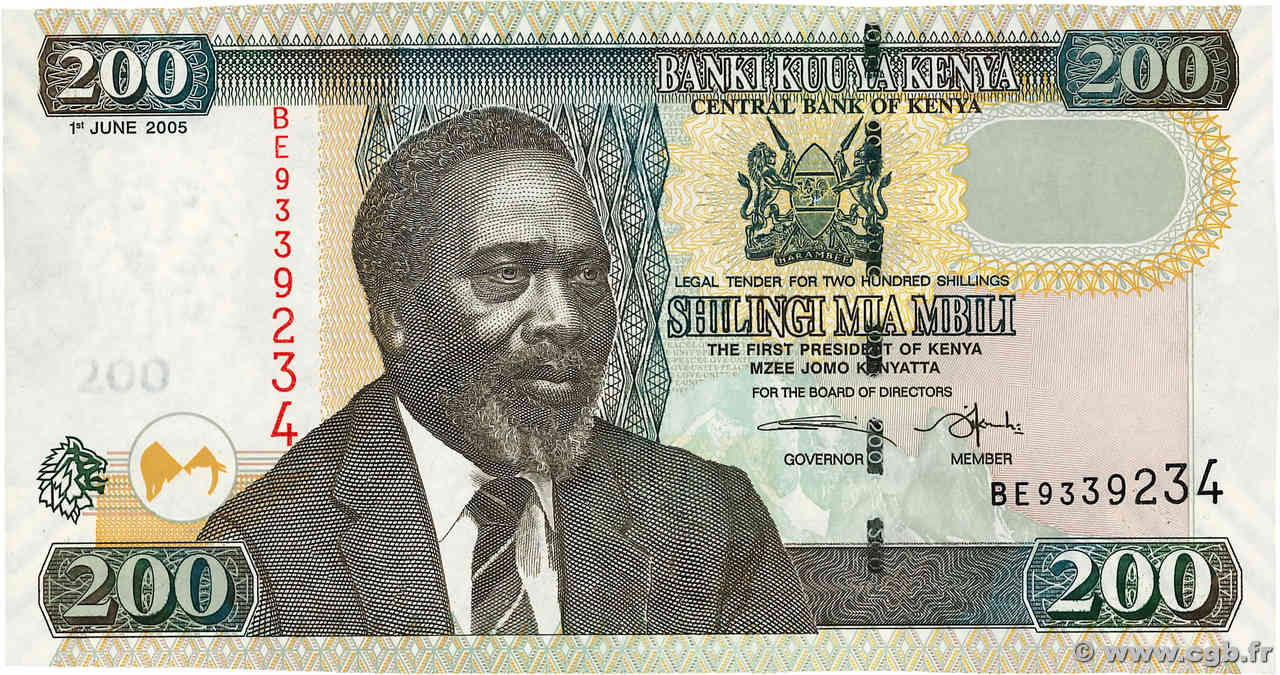 50 Shillings KENYA  2005 P.49a UNC