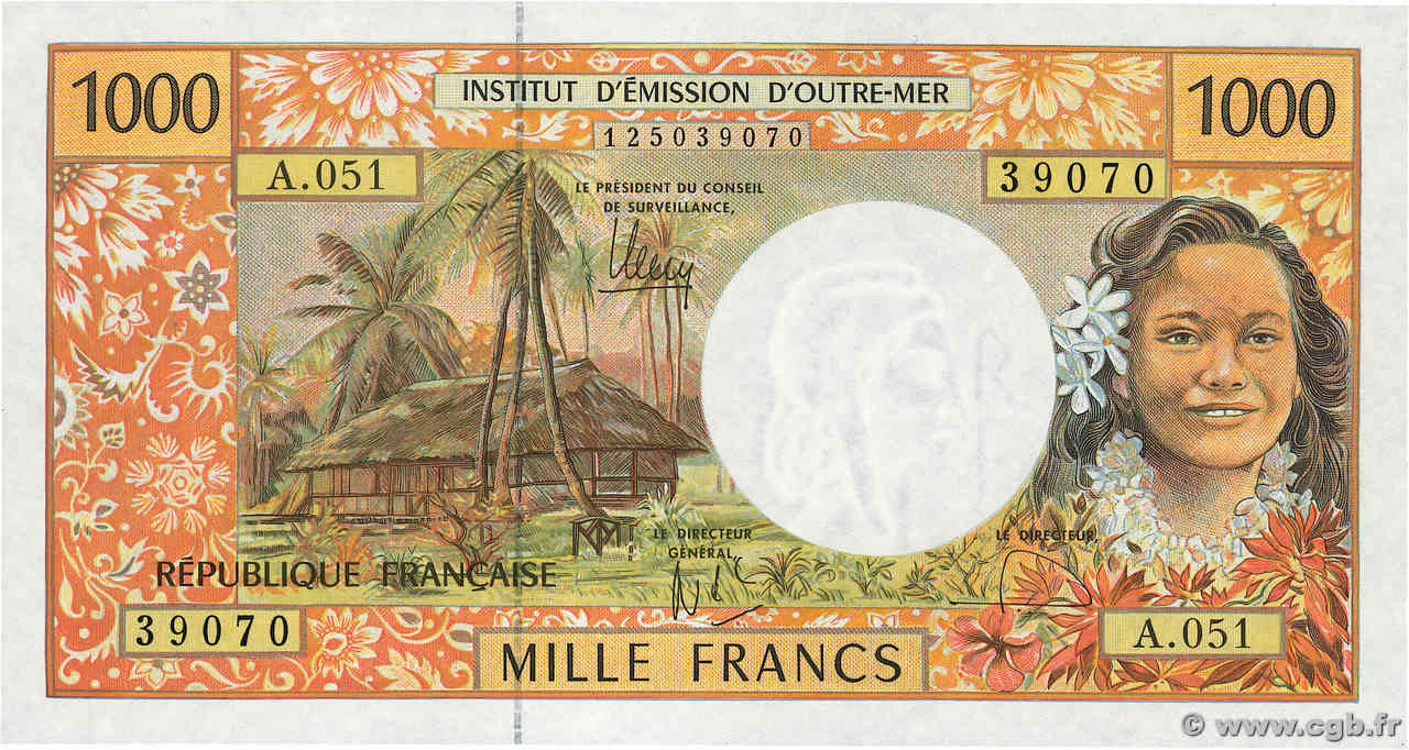 1000 Francs  POLYNÉSIE, TERRITOIRES D OUTRE MER  2006 P.02l NEUF