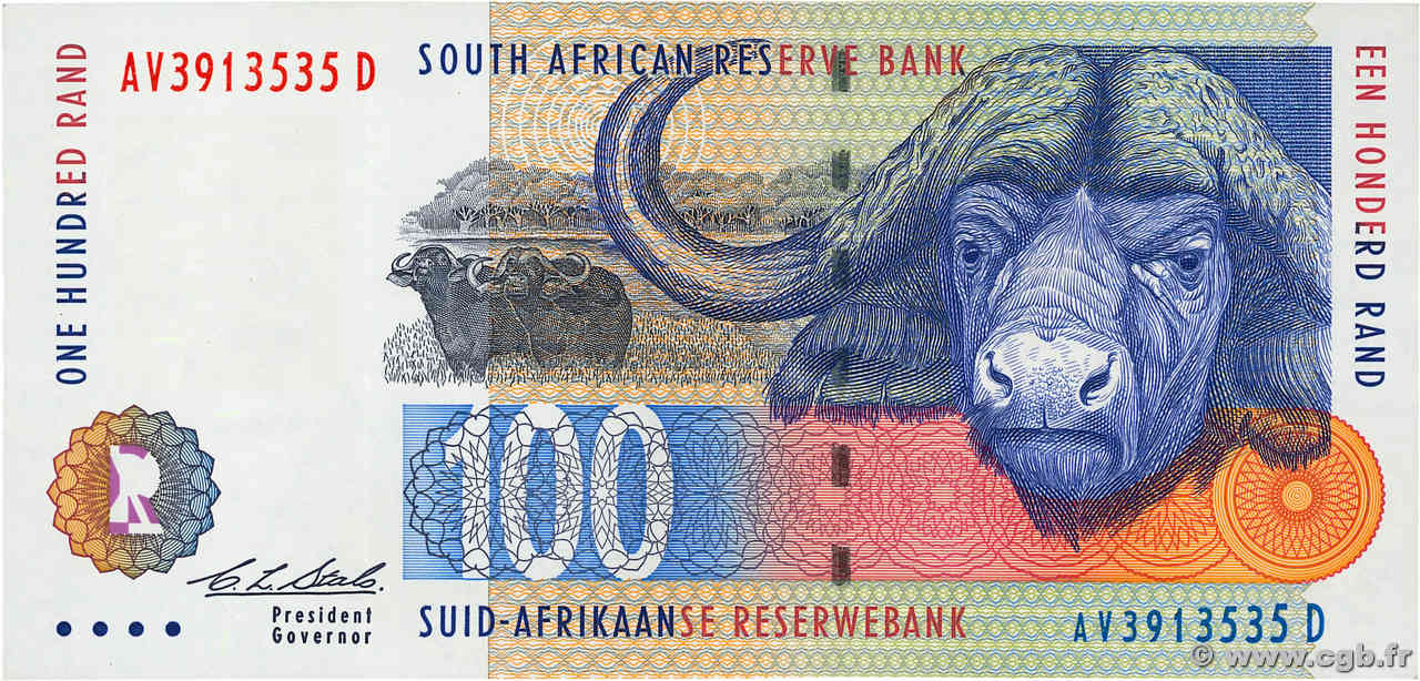 100 Rand SOUTH AFRICA  1994 P.126a UNC