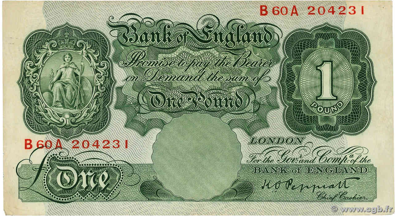 1 Pound ANGLETERRE  1948 P.363c TTB+