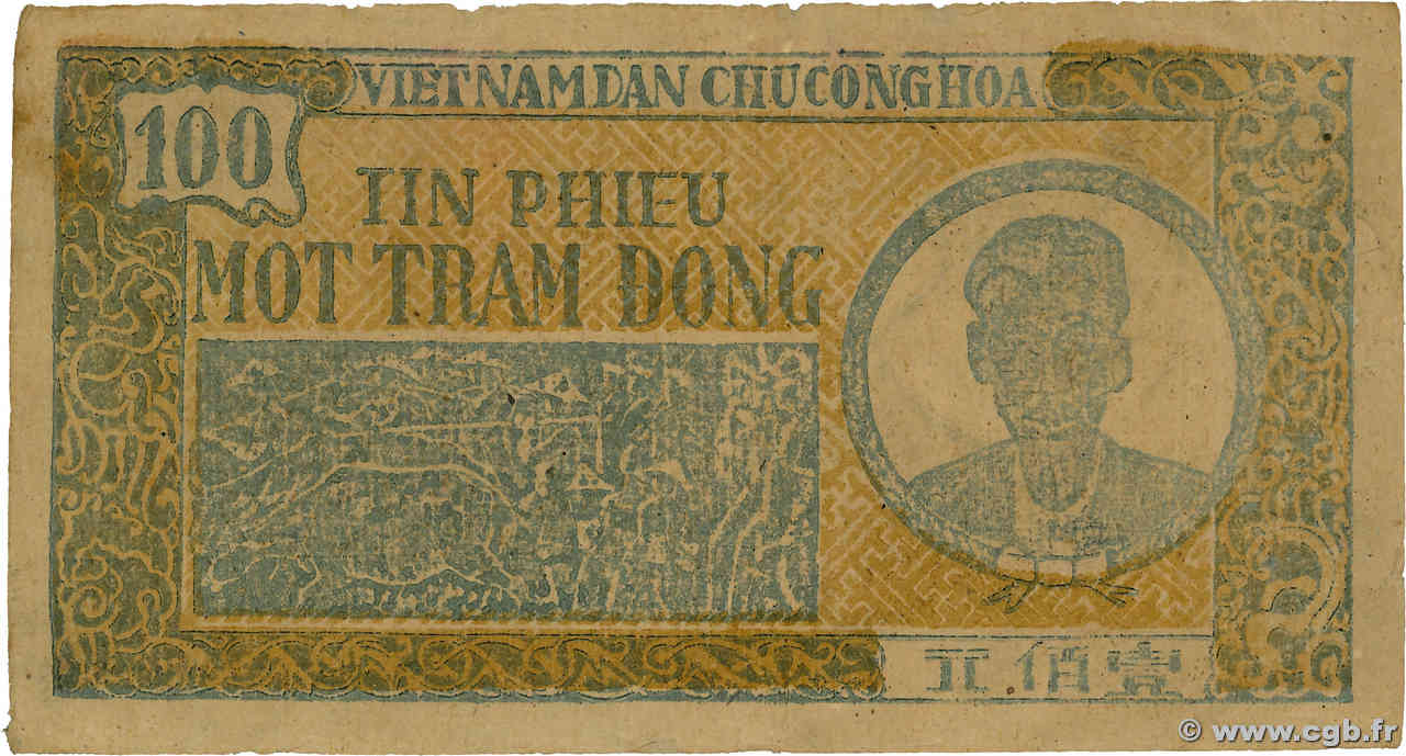 100 Dong VIET NAM   1950 P.054b TB