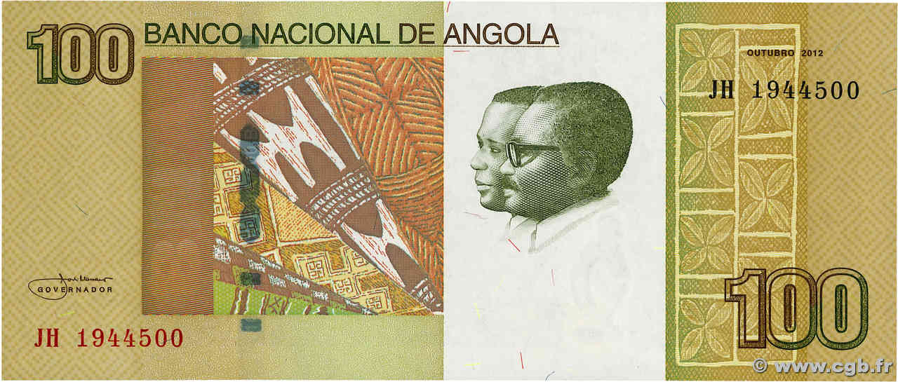 100 Kwanzas ANGOLA  2012 P.153 pr.NEUF