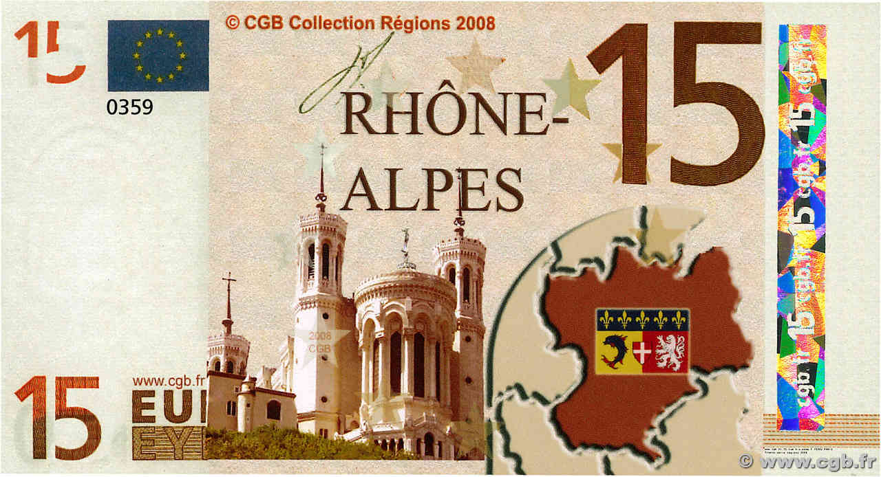 15 Euro FRANCE régionalisme et divers  2008 P.- NEUF
