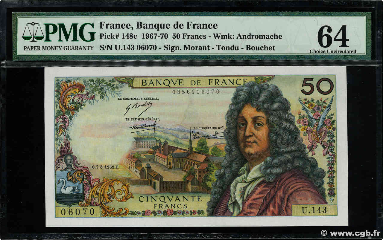 50 Francs RACINE FRANCE  1969 F.64.14 pr.NEUF