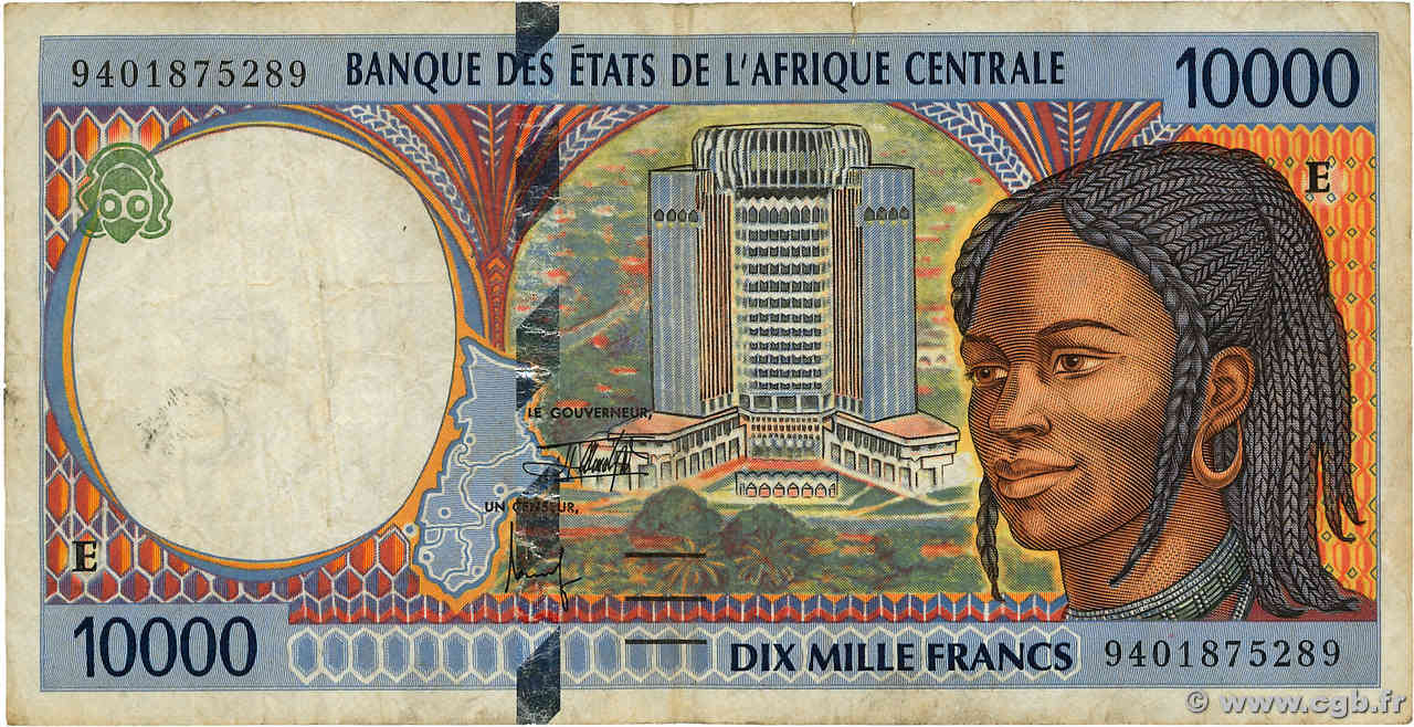 10000 Francs type 1994E CAMEROUN  1994 A.169Ea TB