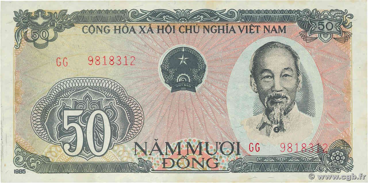 50 Dong VIET NAM   1985 P.097a pr.NEUF