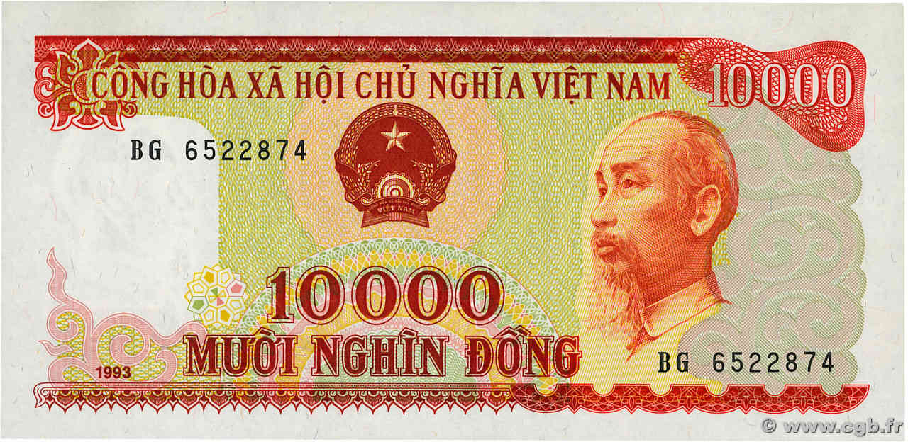 10000 Dông VIET NAM   1993 P.115a pr.NEUF