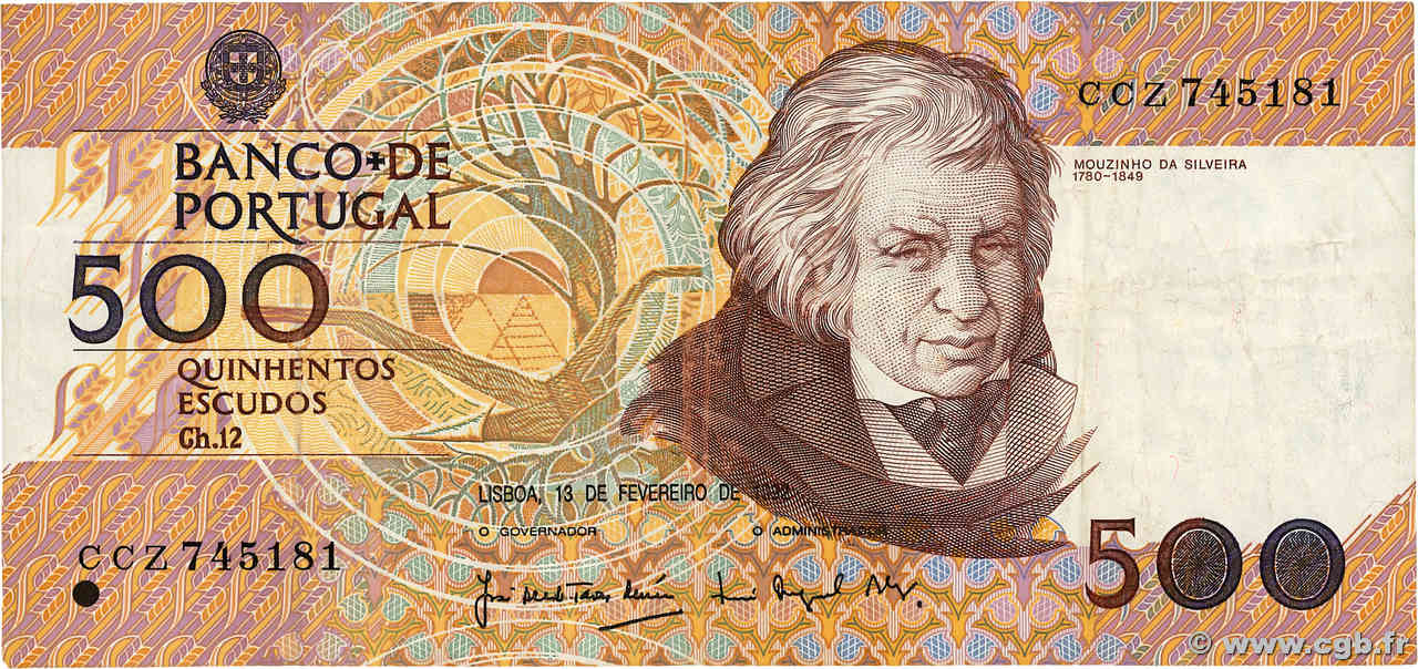 500 Escudos PORTUGAL  1992 P.180d TB+