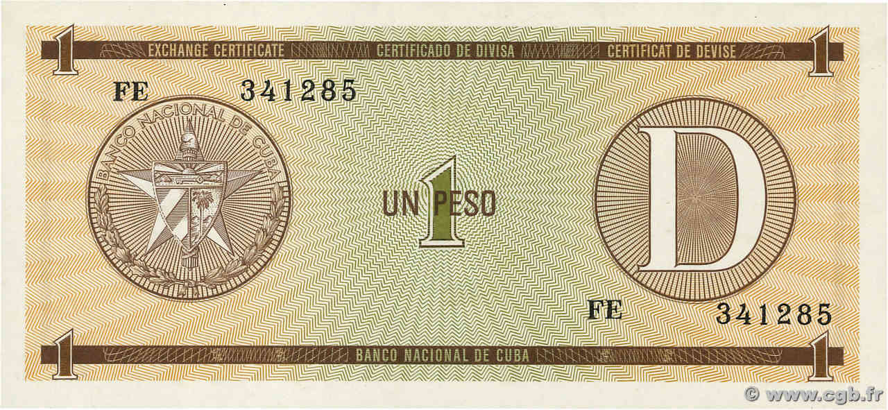 1 Peso CUBA  1985 P.FX32 NEUF