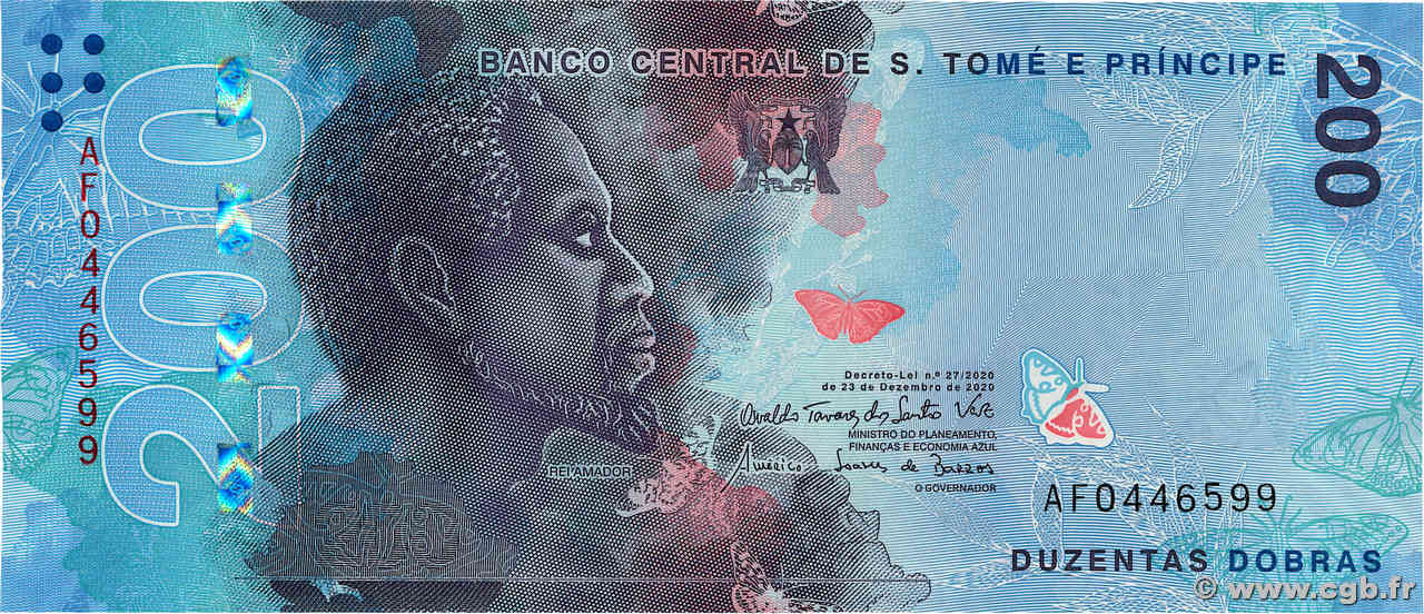 200 Dobras SAO TOME E PRINCIPE  2020 P.81 FDC