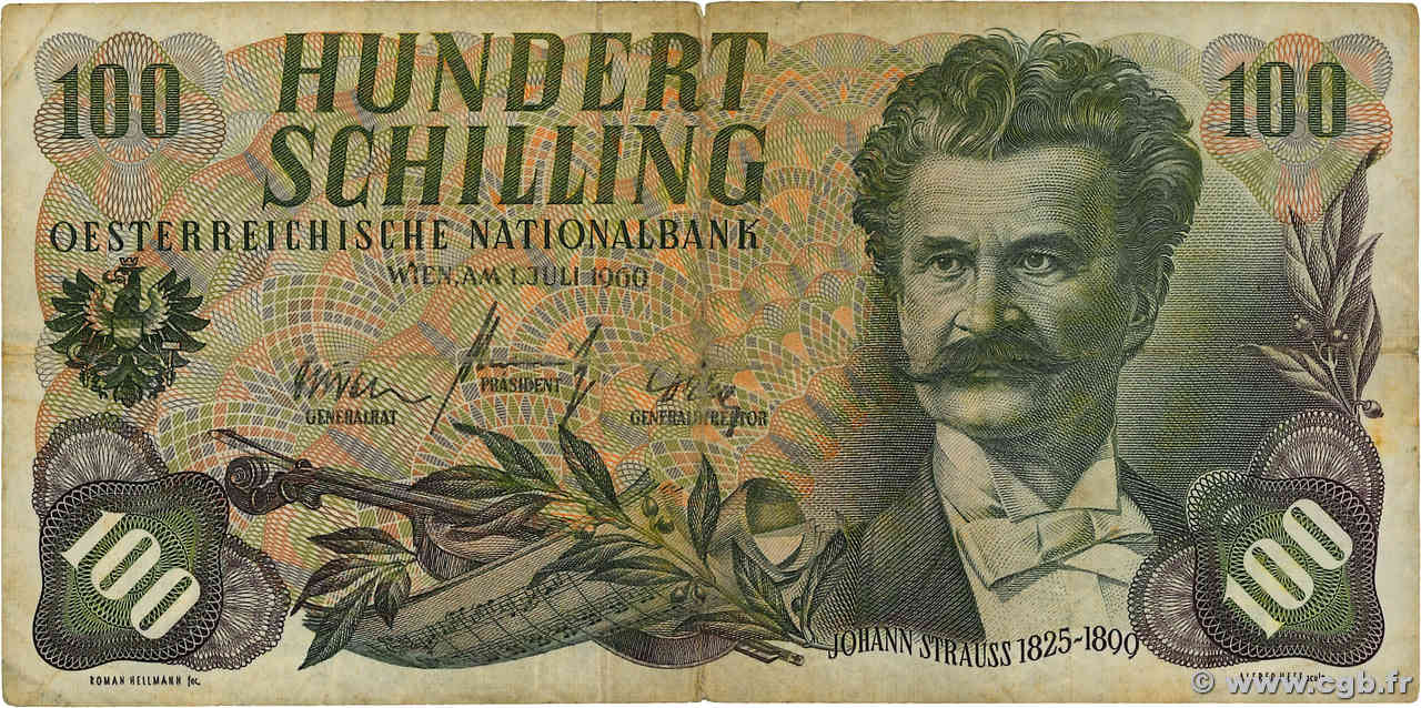 100 Schilling AUTRICHE  1960 P.138a TB