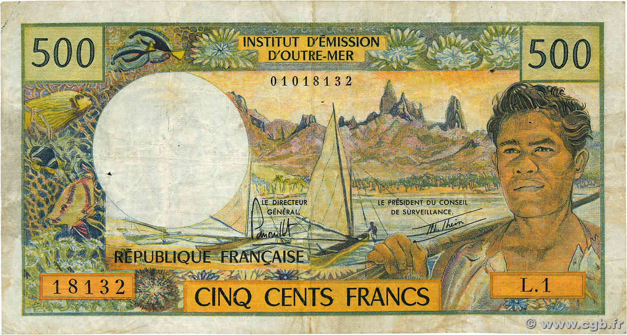 500 Francs NOUVELLE CALÉDONIE  1977 P.60b fS