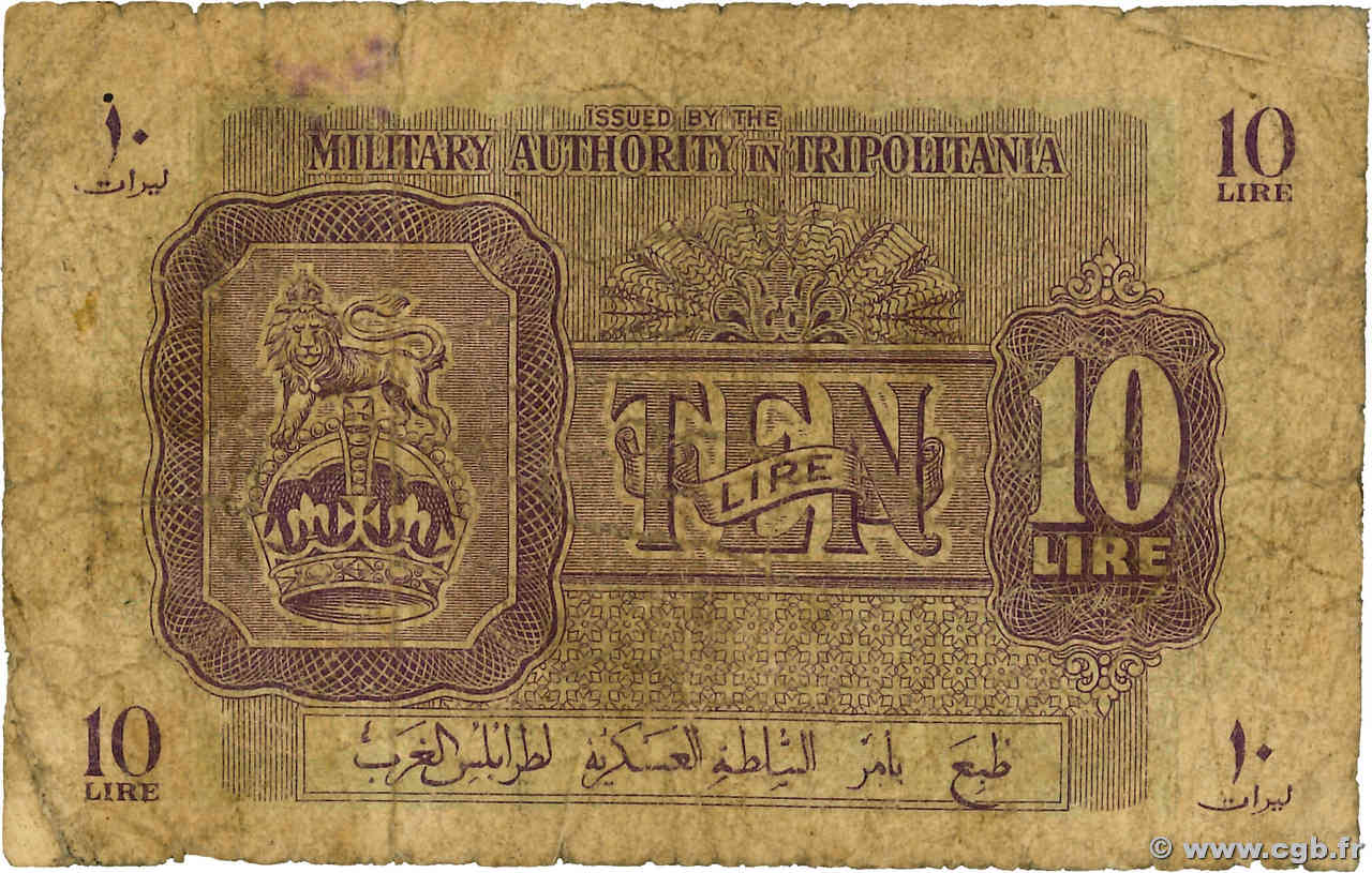 10 Lire LIBYE  1943 P.M4a B