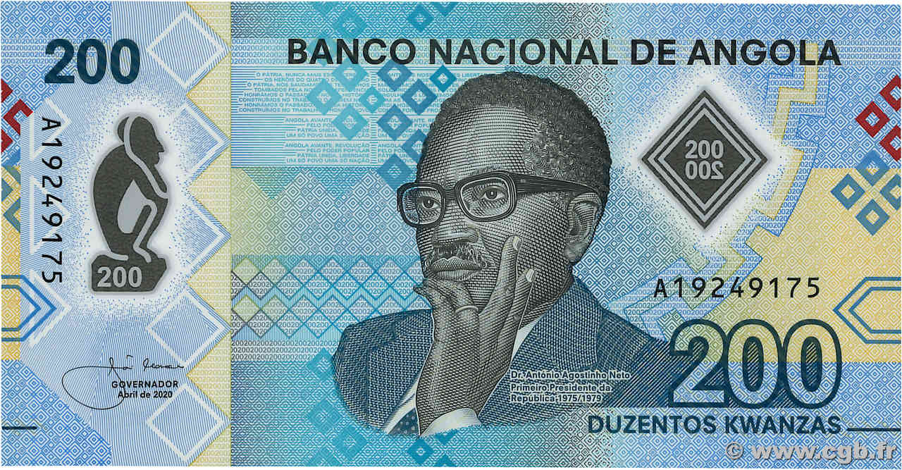 200 Kwanzas ANGOLA  2020 P.160 ST