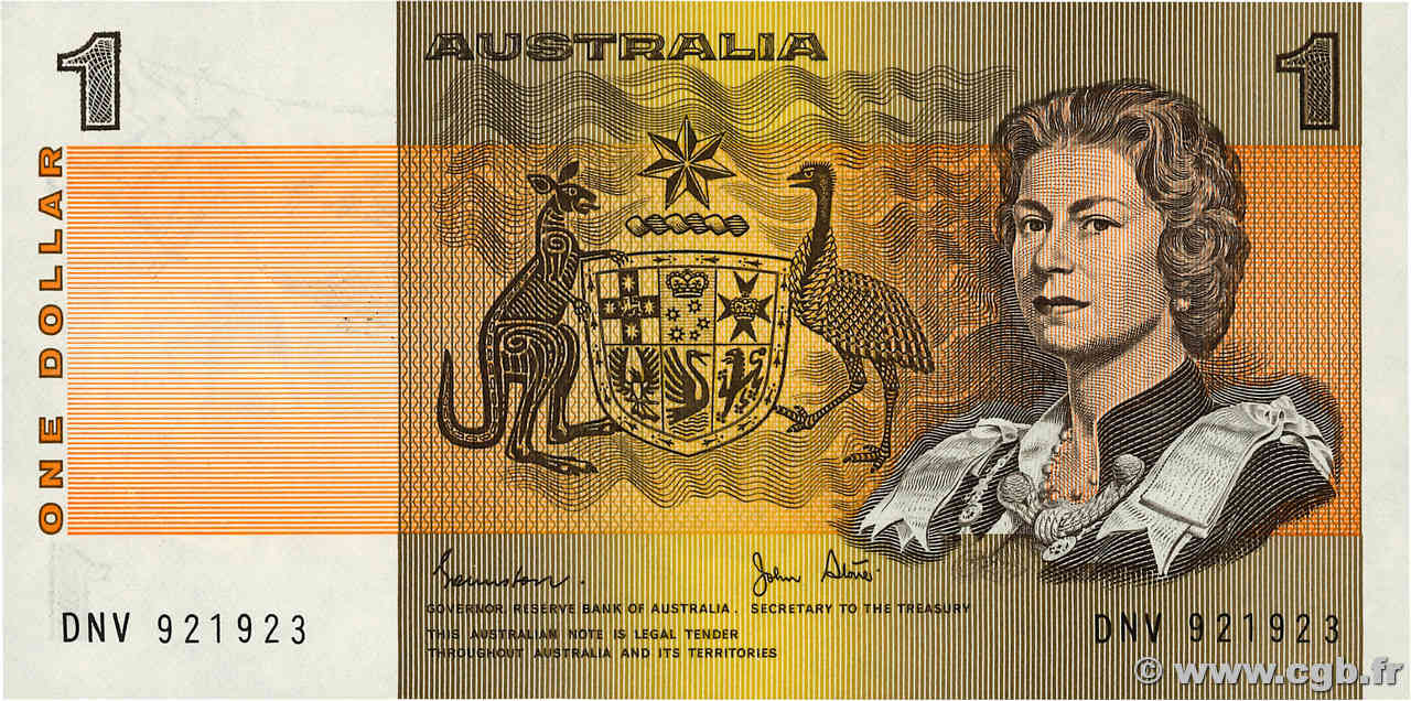 1 Dollar AUSTRALIA  1983 P.42d UNC